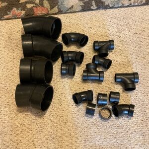 ABS 4 in 2 in and 1.5 Fittings